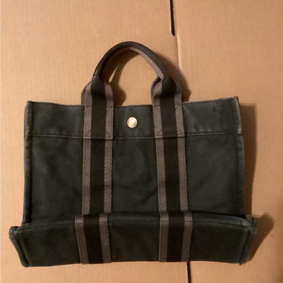 Hermes Navy Blue Small Tote Bag Unisex - Picture 2 of 7